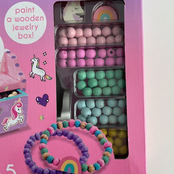 Jewelry Box DIY - Just My Style Unicorn Paint Activity Kids Accessory Craft ] 6+ - Picture 3 of 5
